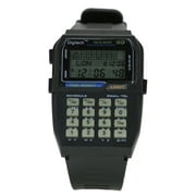 Rubber Black Data Bank Calculator Digital Multifunction Smart Watch