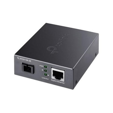 TP-Link TL-FC311B-20 | Gigabit WDM SFP to RJ45 Fiber Media Converter | Fiber to Ethernet Converter | 10/100/1000Mbps RJ45 Port to 1000Base-LX Single-Mode Fiber | Extend Fiber Distance Up to 20 km