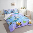 thumbnail image 3 of Castle Fairy Boys Kawaii Tractor 7-Piece Twin Bedding Sets,Cartoon Dinosaur Bedding Comforter Set,Abstract Gradient Breathable Sheet Sets,Lightweight Room Decor, 3 of 8