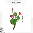 thumbnail image 3 of 10.2" Artificial Lotus Decoration Fake Flowers Vase Filler Plant Realistic Flower Simulation Flower Arrangement Home Garden Pond Aquarium Wedding Decor, 3 of 5