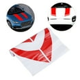 thumbnail image 4 of Car Hood Stripe Sticker Red Stripe Universal Hood Racing Body Side Vinyl Modified Stripe Exterior Decal Decoration Red, 4 of 8
