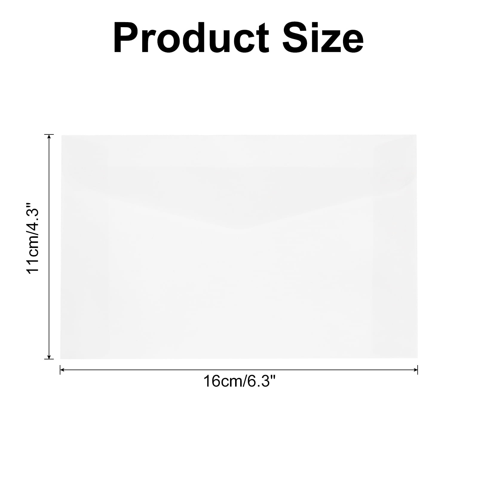 220 Pack Vellum Paper, 4x6 Inch Vellum Jackets Pre-Folded Vellum Envelopes Transparent 53GSM