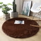thumbnail image 1 of Alfombra redonda de felpa de seda para colgar en la silla, tapete de yoga, tapete para sala de estar, dormitorio, sofá, tapete antideslizante de fácil cuidado, 1 of 6