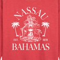 thumbnail image 2 of Instant Message - Nassau Bahamas Crest - Women's Lightweight French Terry Pullover, 2 of 6