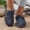 Dark Blue, variant on Slide Sandals for Womens, Soft Sole Summer Fashion Closed Toe Wide Width Arch Support Comfortable Shoes Dark Blue US9