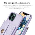 thumbnail image 3 of Nalacover for iPhone 14 Pro Crossbody Wallet Case, Elegant Premium PU Leather Shoulder Strap Lanyard Cover with Metal Lock Button Card Slots Soft Silicone Shockproof Case for iPhone 14 Pro,Lightpurple, 3 of 6