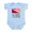 Sky Blue, variant on CafePress - Half Taiwanese Half American Awesome Body Suit - Baby Light Bodysuit, Size Newborn - 24 Months