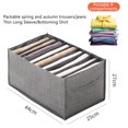 thumbnail image 2 of Caja De Almacenamiento De Jeans, Organizador De Cajones De Ropa De Tela No Tejida, Contenedor De Almacenamiento De Ahorro De Espacio Para Ropa Interior De Jeans Muyoka Hogar, 2 of 7