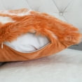 thumbnail image 6 of Home Soft Things Jacquard Faux Fur 2 Piece Throw Pillow Cover Set - Burnt Orange - 14" x 26", 6 of 7