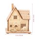 thumbnail image 4 of ColoMX Adornos de escritorio para casa de madera, decoraciones navideñas, adornos de escena luminosa, 3 uds., 4 of 8