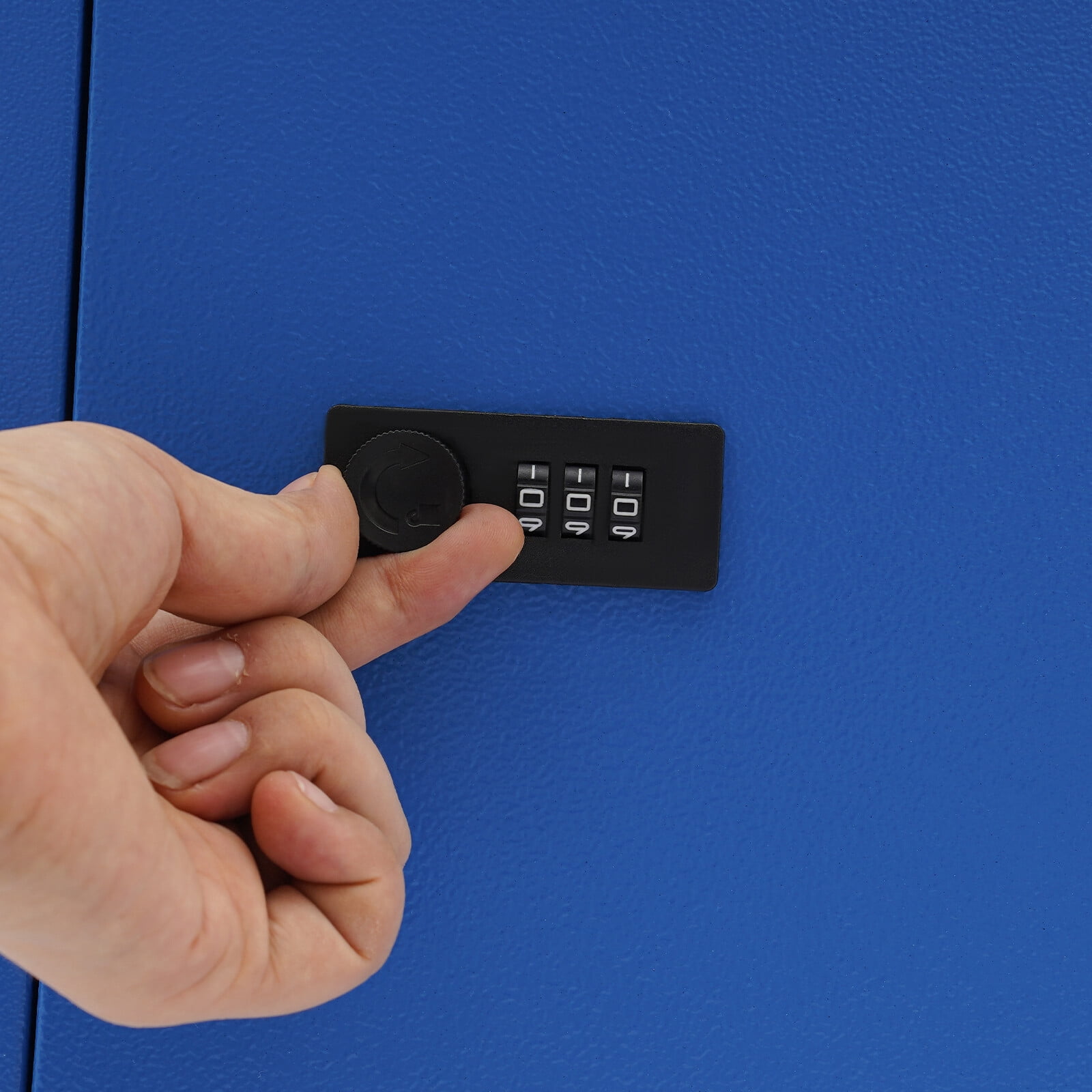 Modern Outdoor Waterproof Wall-mount Mailbox Blue Mailbox With Password Lock