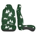 thumbnail image 5 of Haiem Christmas tree green plaid Printed Car Seat Covers Set of 2, Universal Fit Car Seat Covers,Protective Seat Covers,Comfortable Car Seat Covers, Easy Installation Seat Covers, 5 of 9