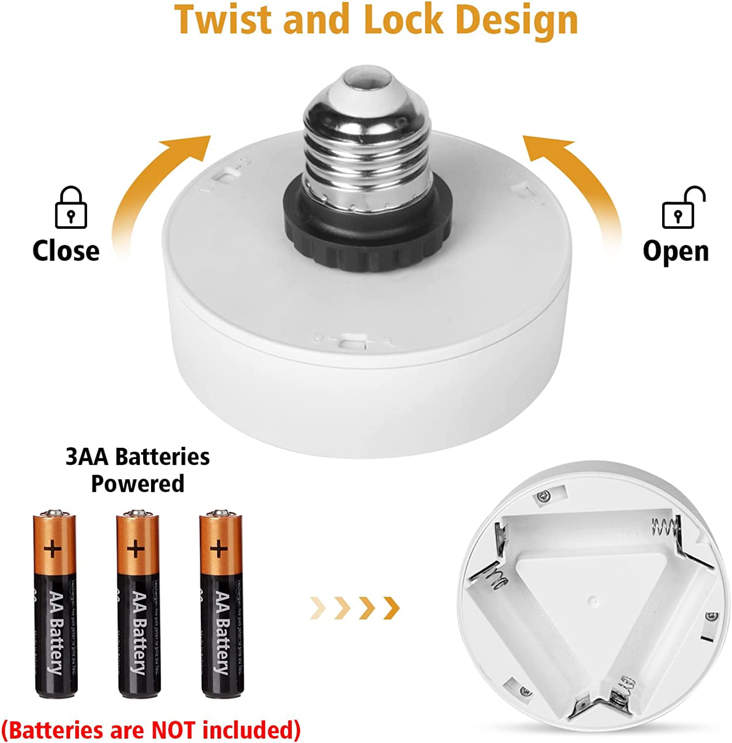 Bailoch 2 Pack Battery Operated Light Bulbs with Remote Control, AA Battery  Powered LED Light Bulb f…See more Bailoch 2 Pack Battery Operated Light
