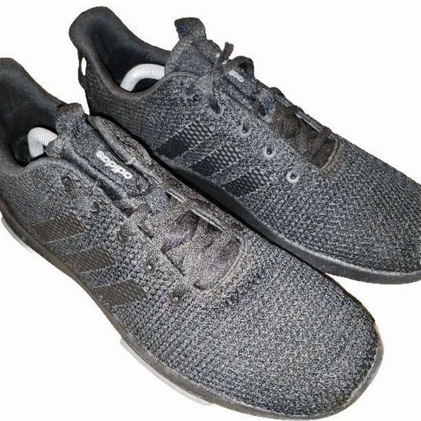 Ad-id-as Mens Cloudfoam Racer TR Black Running Shoes Sneakers Size 11.5