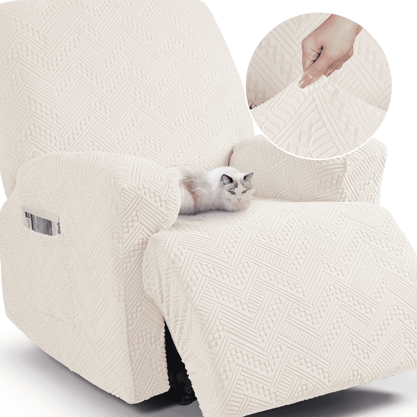 Tatuo 3 Pcs Computer Office Chair Cover Universal Rotating