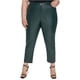 thumbnail image 1 of Calvin Klein Womens Faux Leather Straight Leg Casual Pants, turqaqua, Plus Size, 24W, 1 of 3