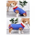 thumbnail image 2 of Prettyui Rip Collar Alternative Dog Recovery Suit After Surgery Pet Wear Dog Jumpsuits Clothes Protect The Belly Prevent Wound Infection,blue, 2 of 8