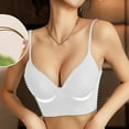 thumbnail image 2 of FYDUU Low Back Bras for Women Seamless Wireless Padded Bralette Multi-Way Convertible Straps Backless Bras Halter Bra Seamless Maternity Bra /White, 2 of 4