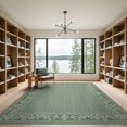thumbnail image 2 of ODIKA 9'x12' Sage Green Tufted Diamond Lattice Washable Area Rug Classic Ornate Floral Botanical Scrollwork Multiple Frame Low Pile, Flatwoven, for Great Room, Indoor Concept, Large Living, 2 of 7