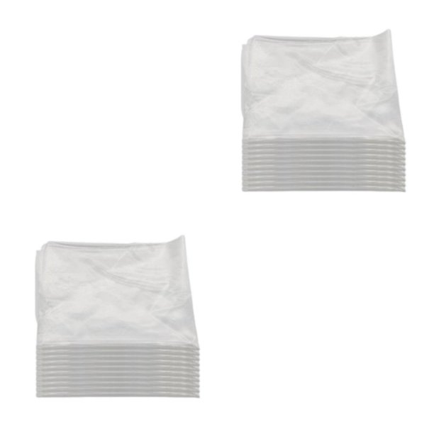 Wosthever Estabilizador de bordado soluble en agua transparente no tóxico para terciopelo de pana B 100 piezas 25*25 cm 2piezas