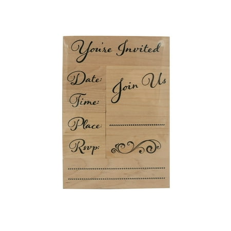 UPC: 0191518392364 | You re Invited Wood Stamp Set by Recollections™
