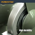 thumbnail image 3 of POWERTEC CBN Grinding Wheel 8 Inch 600 Grit, 1-1/4" Wide, 5/8" Arbor – 4-in-1 CBN Sharpening Wheel with 1/4" Radius Edge and Side Face for Bench Grinder (15706N), 3 of 7