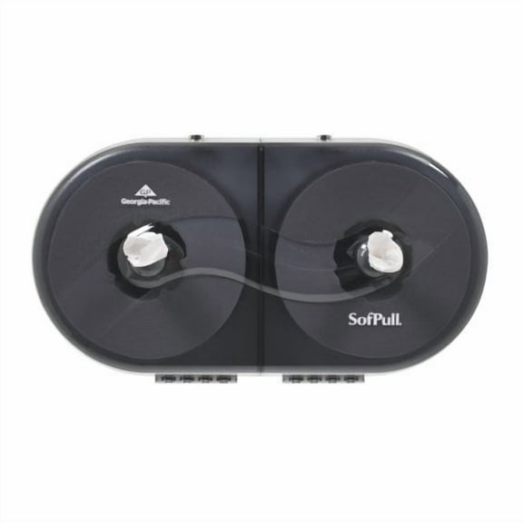 SofPull Twin High-Capacity Center-Pull Bathroom Tissue Dispenser 20.13 x 7 x 10.75 Smoke 56509