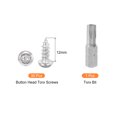 thumbnail image 3 of 30pack M6 x 12mm Button Head Torx Security Sheet Metal Screws with T30 Bit, 3 of 6