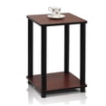 thumbnail image 3 of Furinno 99800R-DC/BK Turn-N-Tube End Table, Dark Cherry/Black, 3 of 6