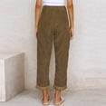 thumbnail image 6 of FJUCHAI High Waisted Corduroy Pants for Women Loose Straight Leg Pants Women's Fall Casual Trousers with Pockets S-XXXL, 6 of 9