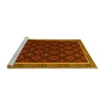 thumbnail image 2 of Ahgly Company Machine Washable Indoor Rectangle Oriental Yellow Traditional Area Rugs, 2' x 5', 2 of 4