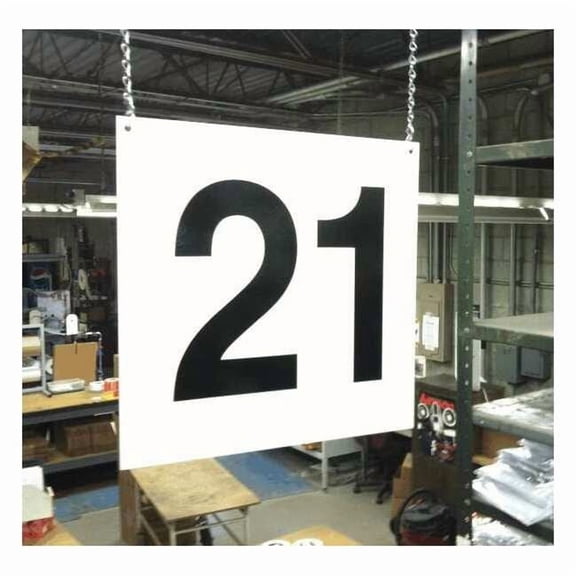 Stranco Hanging Aisle Sign,Legend 21 HPS-FS1212-21