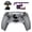 Rubberized Clear & Gray, variant on eXtremeRate SPARK Back Paddles Kit for PS5 Controller BDM-030 040 050 Models, OLED Display + Clicky Trigger Stops + Ergonomic Rubberized Grips Remappable 4 Back Buttons Set - Classic Gray