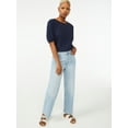 thumbnail image 2 of Free Assembly Women's Cropped Wide High Rise Straight Jeans, 2 of 5