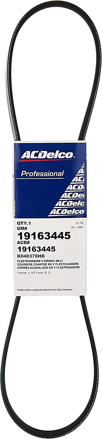 ACDelco K040378HD - Specialty Fleetrunner Heavy Duty V-Ribbed Serpentine Belt Fits select: 1999-2008 CHEVROLET SILVERADO, 2000-2008 CHEVROLET TAHOE
