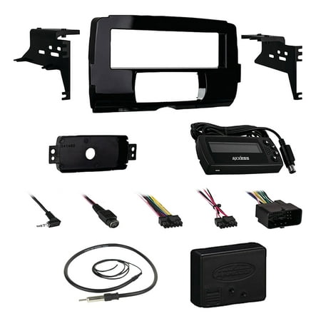 Metra 99-9700 Harley Dash Installation Kit For Stereo Receivers Bundle Combo With Metra Axxess ASWC-1 Universal Steering Wheel Handle Bar Control Interface for Motorcycle + Enrock 22