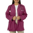 thumbnail image 6 of Panda Uniform by HeedFit Women’s 32" Colored Lab Coat – Custom Fit Medical Lab Coat, Multi-Color 10XL Wine, 6 of 8