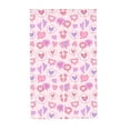 thumbnail image 7 of DouZhe Doorway Drape Split Curtains, Pink Candy Love Heart Room Divider Privacy Door Curtains, 34" x 56", 7 of 7