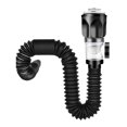 thumbnail image 1 of Kit de drenaje para lavabo de baño, de acero inoxidable, antifugas, antiolor, recogedor de pelo, tapón incorporado, tubo flexible, apto para cocina, h sin accesorios, 1 of 9