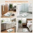thumbnail image 5 of Scalloped Door Mat 18x30", Eucalyptus Absorbent Non Slip Welcome Mats for Front Door, Spring Butterfly Nature Plant Aesthetics Diatomaceous Entryway Rug for Indoor Bathroom Kitchen Apartment Entrance, 5 of 9