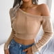 thumbnail image 2 of One Shoulder Sweater, Skin Friendly Stylish Casual Long Sleeve Sweater For Women For Office Work ANGGREK Otros, 2 of 8