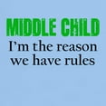 thumbnail image 3 of CafePress - MIDDLE CHILD (Green) T Shirt - Men's Classic Graphic T-Shirt, 3 of 4