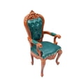 thumbnail image 2 of Silla para Casa de Muñecas perfecl Decoración DIY Muebles en Miniatura 1/12 Verde Oscuro, 2 of 8
