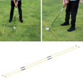 thumbnail image 3 of Palos de alineación de golf Entrenamiento de golf Swing Trainer Rod Portable Rods Amarillo kusrkot Palos de alineación de golf, 3 of 8