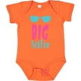 thumbnail image 3 of Inktastic Big Sister, Older Sister, Sunglasses - Blue Pink Girls Baby Bodysuit, 3 of 5