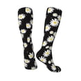 thumbnail image 4 of Balery Daisies Flowers Printed Novelty Socks Men's Women's Crew Socks Sports Socks Knee High Socks Cotton Socks Quirky and Cool Socks, 4 of 9