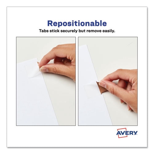 "Ultra Tabs Repositionable Mini Tabs, 1/5-Cut Tabs, Assorted Metallic, 1"" Wide, 40/pack | Bundle of 2 Packs"