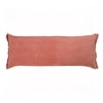 thumbnail image 2 of Laddha Home Designs Power Loomed Solid Cotton Lumbar Pillow Cover - 36" - Clay Red, 2 of 6