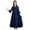 dress 47#Dark Blue, variant on WAYUTE Dresses for Girls Solid Color Relaxed Fit Layered Textured Fabric Summer Sundress for Casual Outdoor