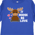 thumbnail image 4 of Inktastic It Moose Be Love with Cute Moose Boys or Girls Long Sleeve Toddler T-Shirt, 4 of 5